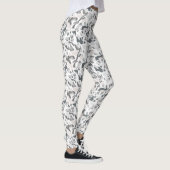 Leggings Points gris clair motif Abstrait tacheté (Droite)