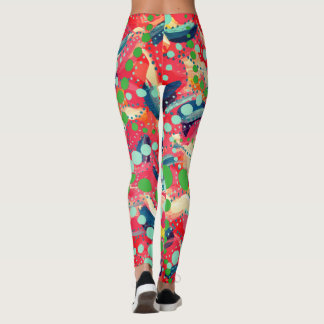 Leggings Points heureux et formes jouées