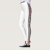 Leggings Points noirs blancs rouges de mode latérale à la (Gauche)