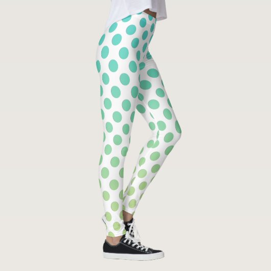 Leggings Points Ombre Turquoise (Droite)