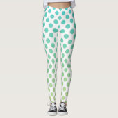 Leggings Points Ombre Turquoise (Devant)