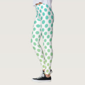 Leggings Points Ombre Turquoise (Gauche)