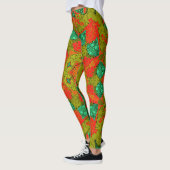 Leggings Points pointillisés abstraits sans couture cercles (Gauche)