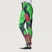 Leggings Points pointillisés abstraits sans couture cercles (Gauche)