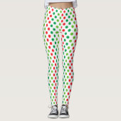 Leggings Points Polka de vacances (Devant)