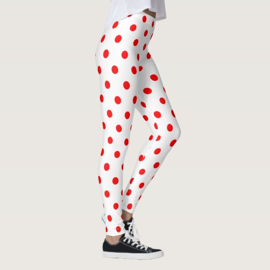 Leggings Points polka rouge (Droite)