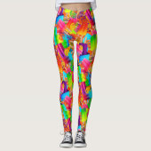 Leggings Points-Popsicle Swirls-Orange-LEGGINGS (Devant)