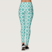 Leggings Points rétro blancs (Dos)