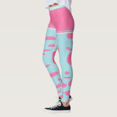 Leggings points roses (Gauche)
