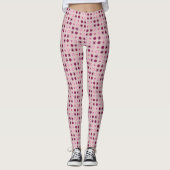 Leggings Points roses et Bourgogne (Devant)