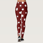 Leggings points rouges et blancs (Dos)