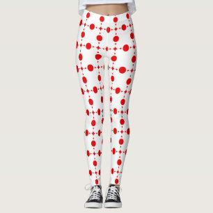 Leggings Points rouges, Motif à pois, Pois, Pointillé
