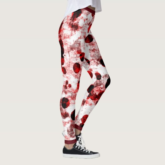 Leggings Points rouges souillés (Droite)