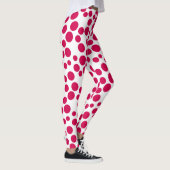 Leggings points rouges sur fond blanc (Droite)