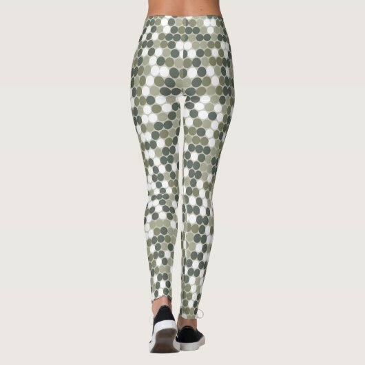 Leggings Points verts (Dos)