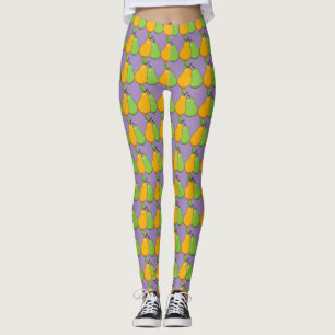 Leggings Poires jaunes et vertes
