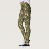 Leggings Poires roses (marron foncé) (Gauche)