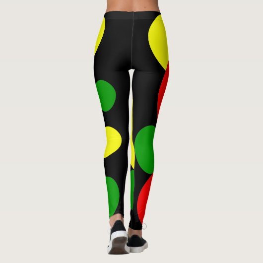 Leggings Pois afrocentriques (Dos)
