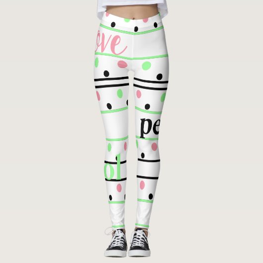 Leggings Pois Aimer Monogramme initial (Devant)