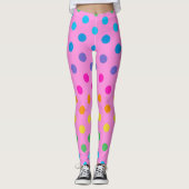 Leggings pois arc-en-ciel (Devant)