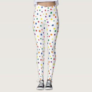 Leggings Pois arc-en-ciel