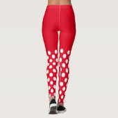 Leggings Pois blancs et rouges (Dos)