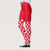 Leggings Pois blancs et rouges (Gauche)