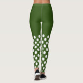 Leggings Pois blancs et verts (Dos)