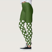 Leggings Pois blancs et verts (Gauche)