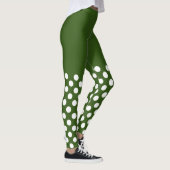 Leggings Pois blancs et verts (Droite)