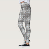 Leggings Pois bleus et gris (Gauche)