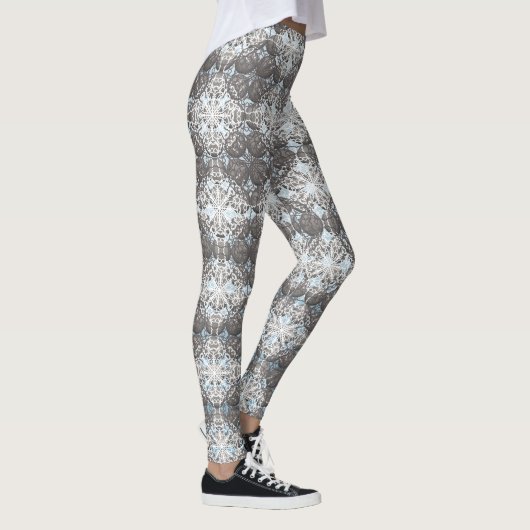 Leggings Pois bleus et gris (Droite)