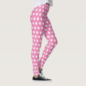 Leggings Pois chic rose et blanc (Droite)