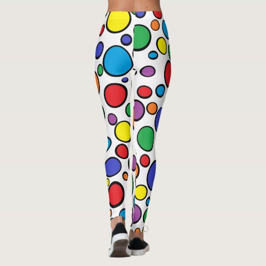 Leggings Pois coloré (Dos)