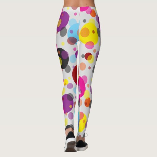 Leggings Pois coloré (Dos)