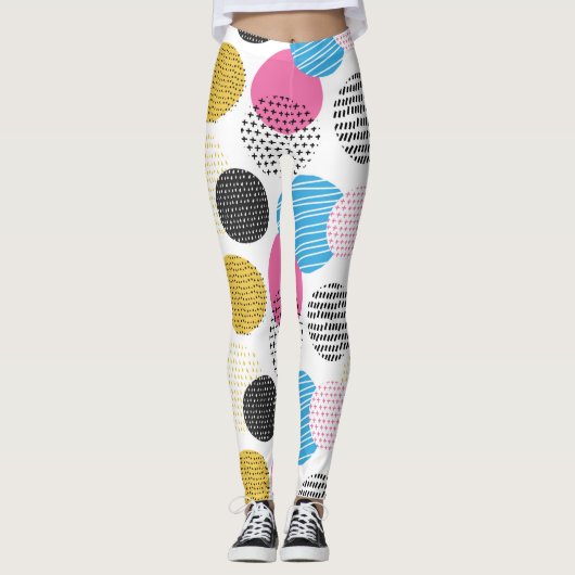 Leggings Pois coloré (Devant)