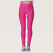 Leggings Pois de Parties scintillant rose et argent chaud (Devant)