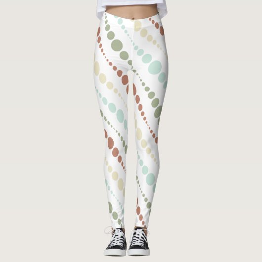 Leggings Pois de tons pastel (Devant)