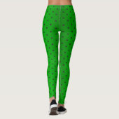 Leggings Pois de vert et de noir de chaux (Dos)
