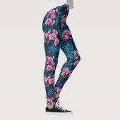 Leggings Pois doux et bourdons, rose et bleu (Droite)