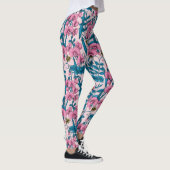 Leggings Pois doux et bourdons, rose et bleu (Droite)