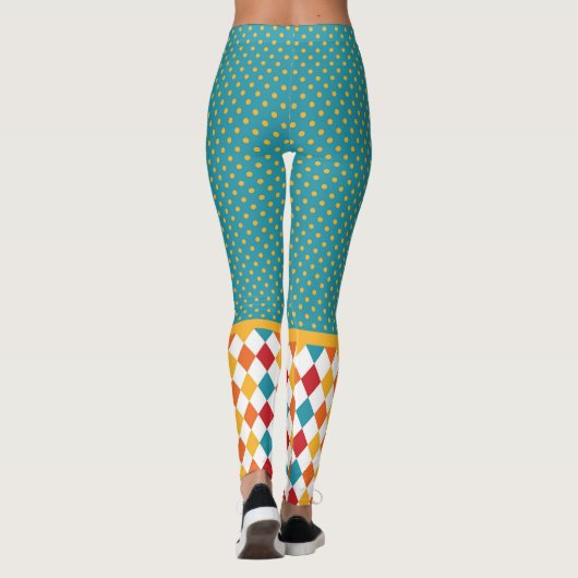 Leggings Pois et Jacquard (Dos)