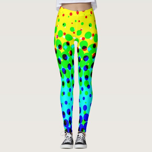 Leggings Pois fou et coloré (Devant)