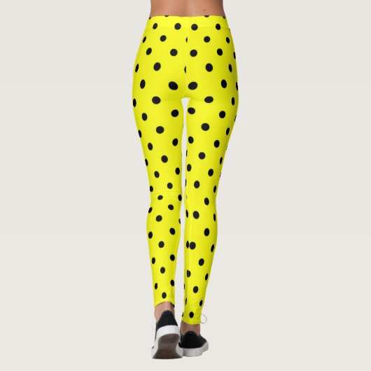 Leggings Pois jaune (Dos)