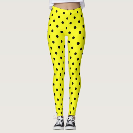 Leggings Pois jaune (Devant)
