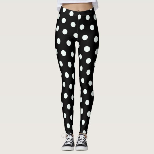 Leggings Pois noir (Devant)