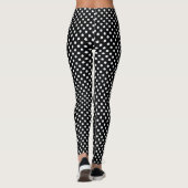 Leggings Pois noir et blanc (Dos)
