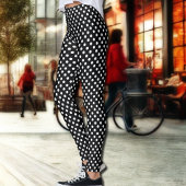 Leggings Pois noir et blanc