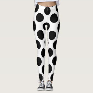 Leggings Pois noir fait sur commande