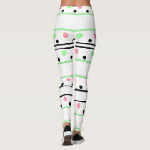 Leggings Pois noir rose monogramme (Dos)